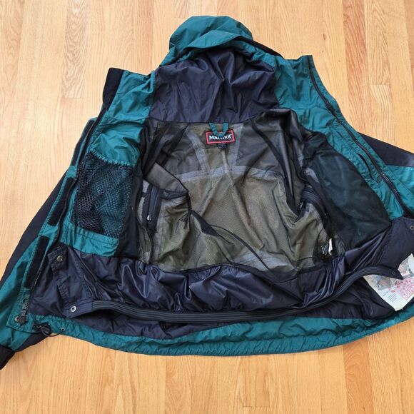 Marmot GORE-TEX Waterproof Shell Vented Hooded Jacket Womens Sz S Ski Winter Vtg - Picture 8 of 14